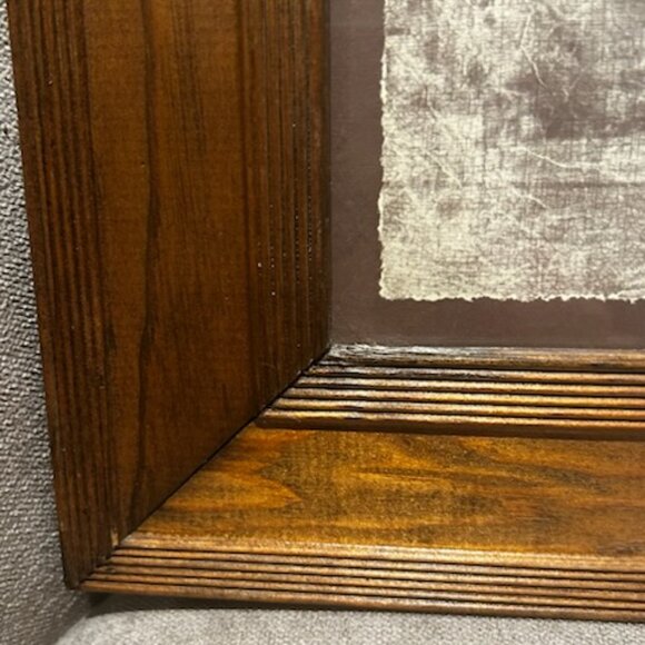 Vintage R. Hendrickson Sepia "Indiana Art Print Portrait Framed Nude Woman - Picture 11 of 14